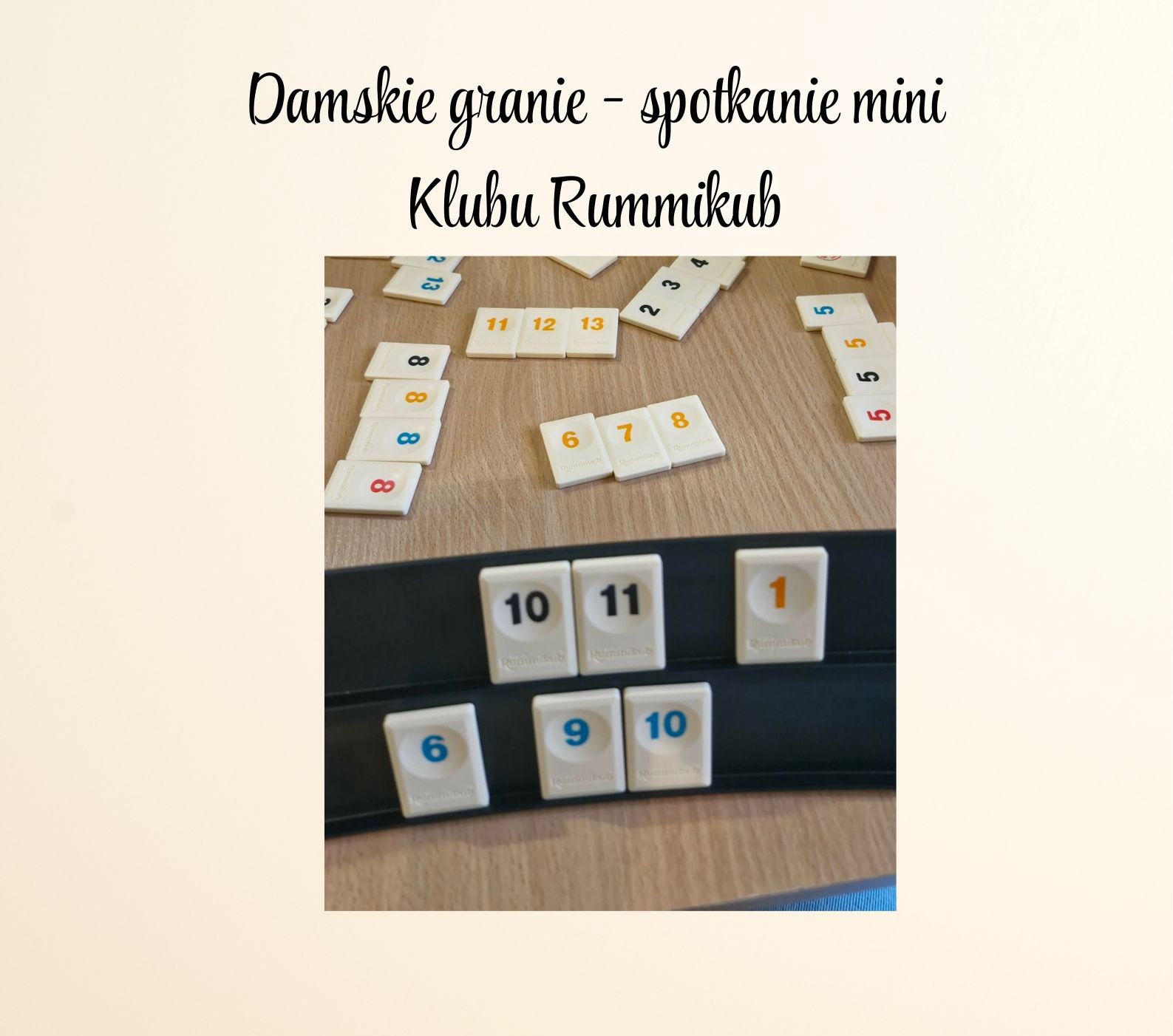 "Damskie granie" - spotkanie Mini Klubu Rummikub